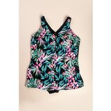Fenzy Plus Size Enodelne Kopalke S Potiskom, Črne | Shoptok.si
