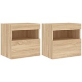  Zidni TV ormarići LED 2 kom boja hrasta sonome 40x30x40 cm | Eponuda.com