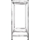  Stalci za gume s 2 razine 3 kom srebrni 110x40x110 cm čelični | shoptok.hr