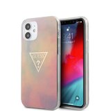 Guess GUHCP12SPCUMCGG01 za iPhone 12 mini - mavrični silikon z zlatim trikotnikom Cene