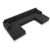 Cosmopolitan Design Temno siva kotna sedežna garnitura (v obliki črke "U") Bali – | Shoptok.si