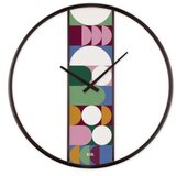 WALLXPERT Dekorativni metalni zidni sat Demre Multicolor | ePonuda.com