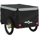 Prikolica za bicikl crno-siva 30 kg željezna | Shoptok.si