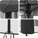 Gazebo s 4 bočne strane Svjetlosiva i antracit | shoptok.hr