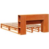 Krevet s regalom za knjige bez madraca 135x190 cm masivno drvo | Eponuda.com