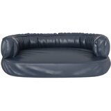  Ergonomski pjenasti krevet za pse modri 75 x 53 cm umjetna koža | shoptok.hr