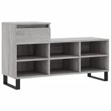  The Living Store Omarica za čevlje siva sonoma 102x36x60 cm inženirski les - Omarica Za Čevlje, (21444762) | Shoptok.si