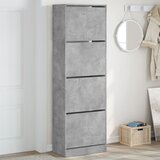 Ormarić za cipele s 4 ladice siva boja betona 60x34x187,5 cm | shoptok.hr