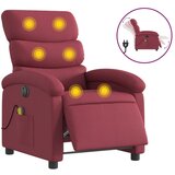  The Living Store Električni masažni naslanjač vinsko rdeče blago - Električni Masažni Stol, (21447219) | Shoptok.si