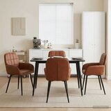  Trpezarijske stolice 4 pcs Umjetna koža Smeđa 57 x 50 x 85 cm | shoptok.hr