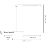 UMAGE Črna kovinska LED zatemnitvena namizna svetilka (višina 46 cm) Omni Table – | Shoptok.si