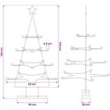  Metalno ukrasno božićno drvce crno 140 cm | shoptok.hr