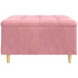  Stolica s dugmadi s jastukom Ružičasta 80 x 80 x 45 cm Baršun | shoptok.hr