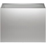  Vrtna saksija 2 kom. Srebrna 40 x 30 x 30 cm Pocinčani čelik | shoptok.hr