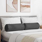 vidaXL valjkasti jastučići 2 pcs tamno siva Ø 25 x 70 cm | shoptok.hr