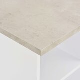  Barski stol bijeli i boja betona 60 x 60 x 110 cm | shoptok.hr
