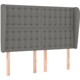 Maison Chic vzglavna omarica - nočna omarica - posteljna omarica z ušesi temno sivo 147x23x118/128 cm blago, (21710394) Cene
