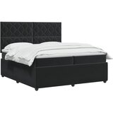  Boxspring krevet s madracem Crna 200 x 200 cm Baršun | shoptok.hr