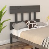 vidaXL Posteljno vzglavje sivo 78,5x3x81 cm trdna borovina | Shoptok.si