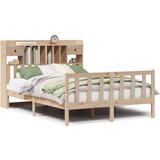 vidaXL Krevet s regalom za knjige bez madraca 140x190 cm od borovine | shoptok.hr
