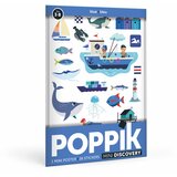 Poppik Edukativni poster s nalepnicama Mini otkrića: Plava boja