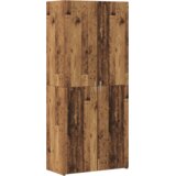 vidaXL Highboard Staro drvo 40x42.5x185 cm inženjersko drvo | shoptok.hr