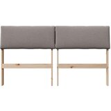 vidaXL Tapecirano vzglavje Taupe 140 cm Masivno borovo les | Shoptok.si