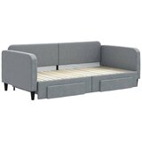  Dnevni krevet na razvlačenje svjetlosivi 100x200 cm od tkanine | shoptok.hr