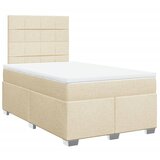  Krevet s oprugama i madracem krem 120 x 200 cm od tkanine | shoptok.hr