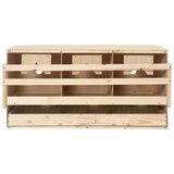  Gnijezdo za nesilice s 3 odjeljka 72x33x38 cm masivna borovina | shoptok.hr
