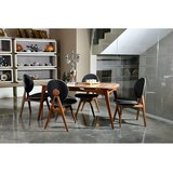 Woody Fashion trpezarijski sto i stolice Touch Wooden Anthracite Cene
