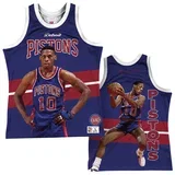 Dennis Rodman 10 Detroit Pistons Mitchell & Ness Behind the Back Player Tank Top majica