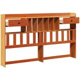 vidaXL Uzglavlje sa spremištem voštano smeđe 200cm od masivne borovine | shoptok.hr