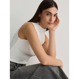 Reserved - Top s naramenicama - krem | shoptok.hr