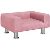 vidaXL Pasja postelja roza 50x40x26,5 cm žamet | Shoptok.si