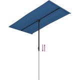 vidaXL Zunanji senčnik z aluminijastim drogom 180x130 cm sinje moder | Shoptok.si