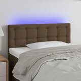  LED uzglavlje tamnosmeđe 100x5x78/88 cm od tkanine | shoptok.hr