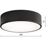  LED plafonsko svetlo CLEO LED/24W/230V 4000K prečnik 30 cm crno | Eponuda.com
