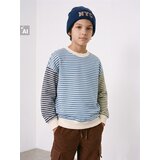 Sinsay Prugasta crewneck majica s pamukom Slike