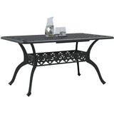  Vrtni stol crni 150 x 90 x 72 cm od lijevanog aluminija | shoptok.hr