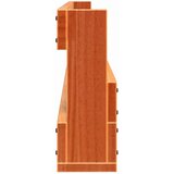  Zidni stalci za cipele 2 kom voštano smeđi 59x9x23 cm borovina | shoptok.hr