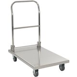 vidaXL Voziček s platformo srebrn 82x53x86 cm nerjaveče jeklo Cene