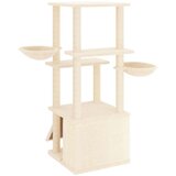  Penjalica za mačke sa stupovima za grebanje krem 133 cm | shoptok.hr