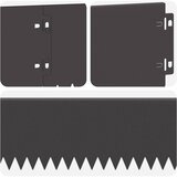  Ograda oko Travnjaka 30 pcs 103 x 15 cm Čelik Crna | shoptok.hr