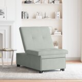SOFA Krevet 3-u-1 Izvlačenje Svjetlosiva Baršun | shoptok.hr