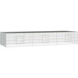 vidaXL Kavez za zečeve s 3 panela 325x109x54 cm od pocinčanog željeza | shoptok.hr