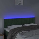  Posteljno vzglavje temno zeleno 144x5x78/88 cm žamet, (20933854) | Shoptok.si