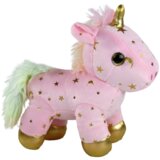 Unicorn Plush Sleeping Animal Lullaby Pink With Stars Set | shoptok.hr