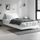 vidaXL Okvir za krevet visoki sjaj bijeli 90x200 cm konstruirano drvo | shoptok.hr