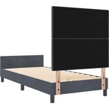  Krevet Sivo 90x200 cm Baršun | shoptok.hr